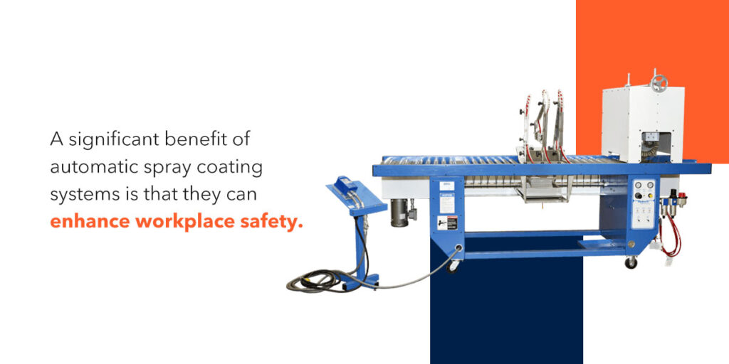 Spray coating machines improve workplace safety